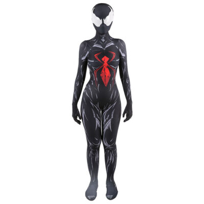 Black Widow Venom Jumpsuit Spider-Woman Cosplay Costume Halloween costume X’mas birthday Valentine’s day gift toys