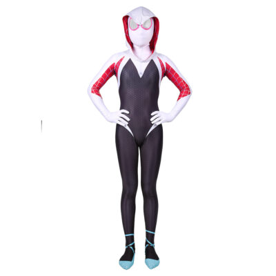 Marvel Comics Spider-Woman Gwen Stacy hoodie jumpsuit outfit halloween cosplay costume Spider-Gwen unique for women