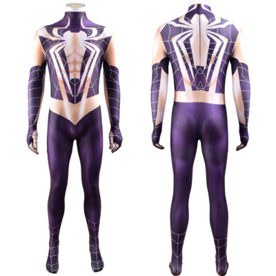 Spider-Man PS4 Black Stealth Big Time Suit Cosplay Halloween costume Xmas birthday Valentine’s day gift toys comic-con outfit