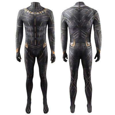 Black Panther Jumpsuit Killmonger Superhero Cosplay Costume Halloween x’mas christmas birthday gift toys party make-up outfit