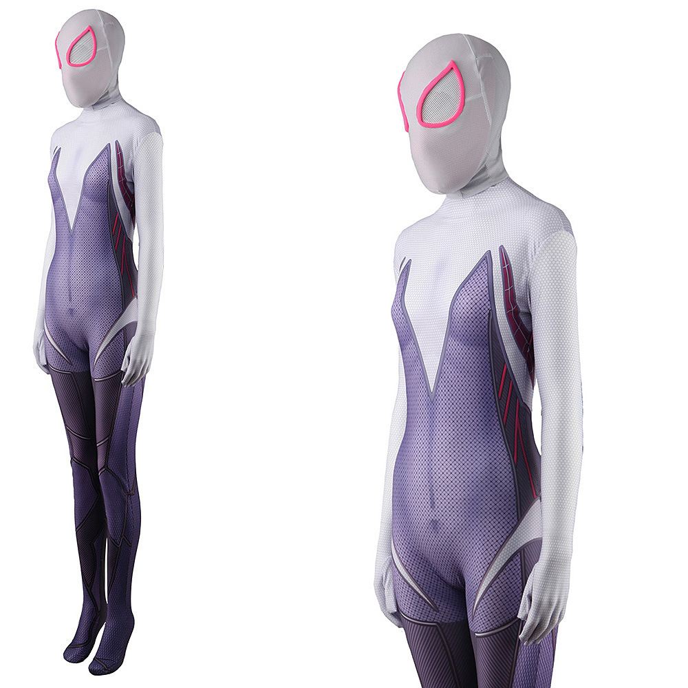 PS5 Spider-Gwen Cosplay Costume Halloween x’mas christmas birthday gift toys party make-up outfit - Image 4