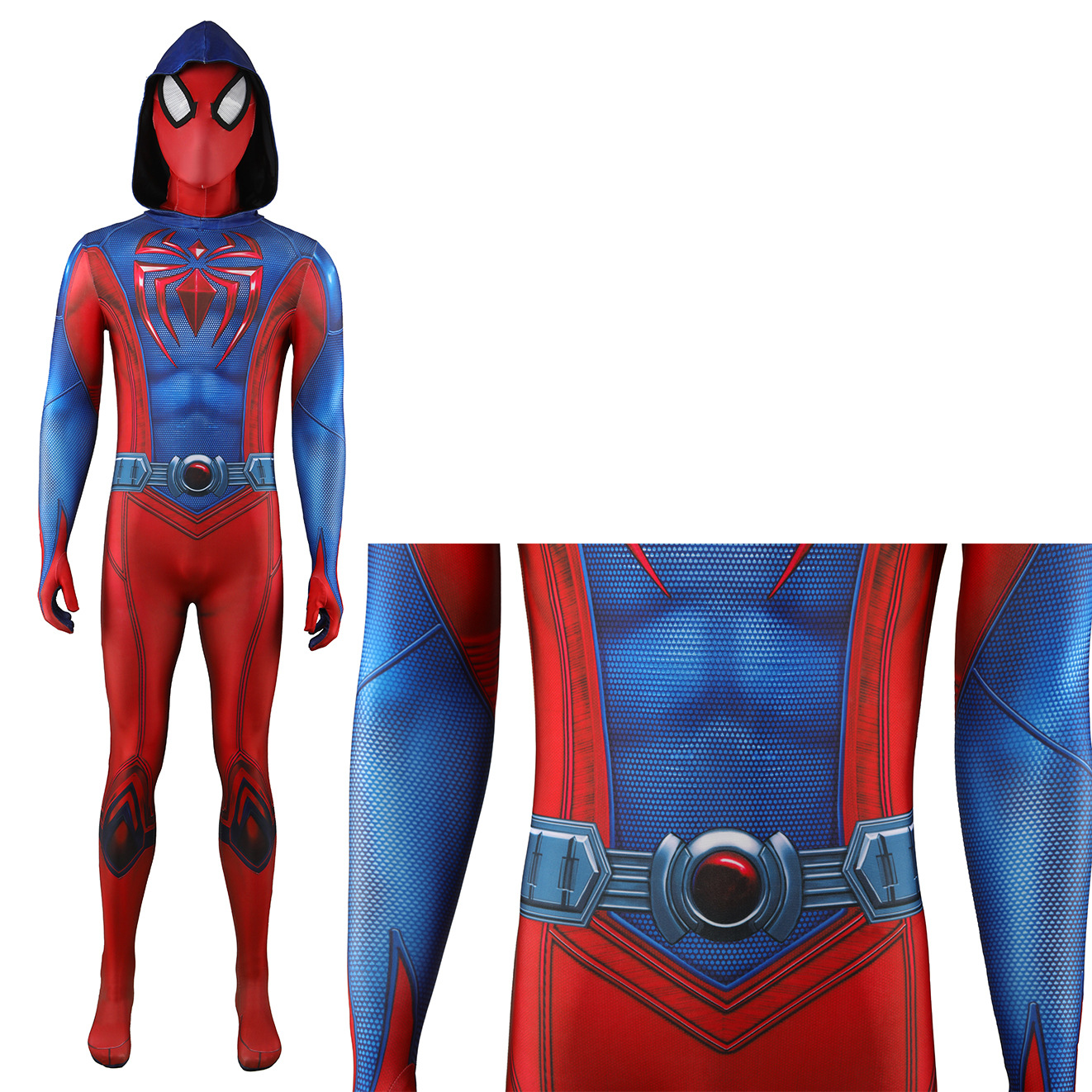 SCARLET Spider-man 2 PS5 Scarlet Spider Ben Reily Cosplay Costume Halloween x’mas christmas birthday gift toys party make-up outfit - Image 4
