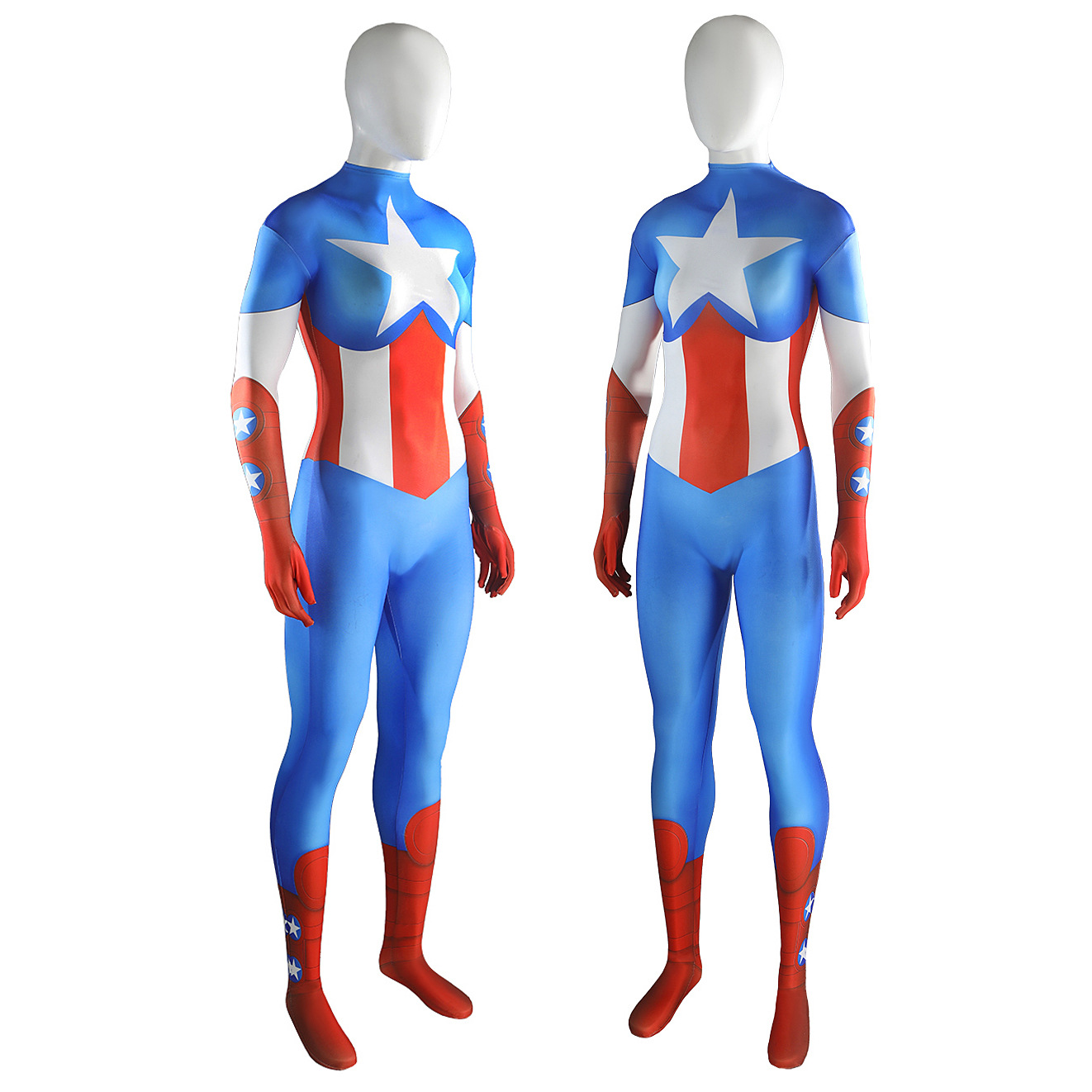 Female Captain America Cosplay Costume Halloween x’mas christmas birthday gift toys party make-up outfit - Image 5